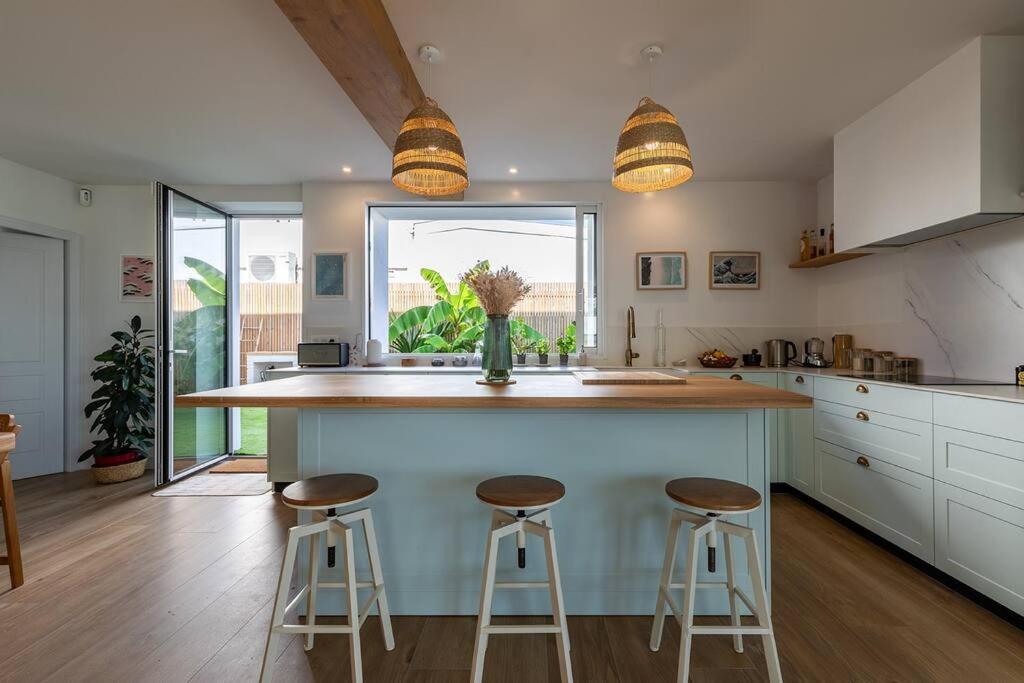 Beautiful Beach House In Front Of The Ocean Biarritz Exteriör bild